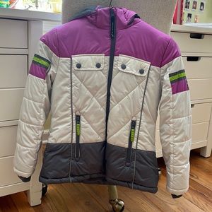 Warm girls winter coat, lightly worn